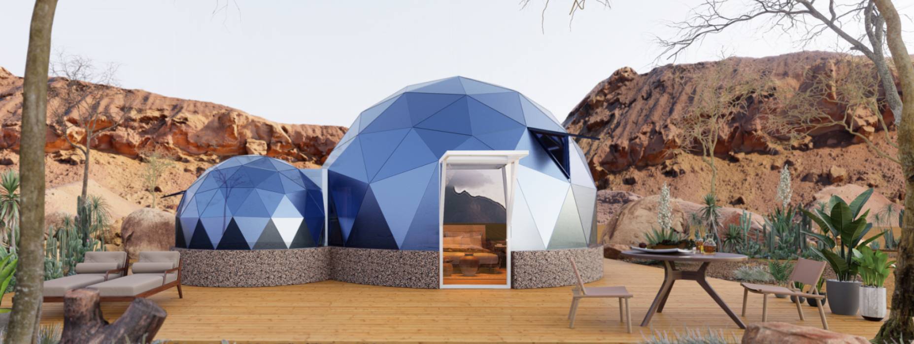 平远县球形智能光伏玻璃星空房